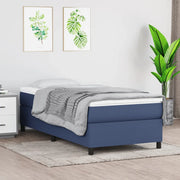 Giroletto a Molle con Materasso-Struttura Letto Blu 80x200 cm inTessuto 535417