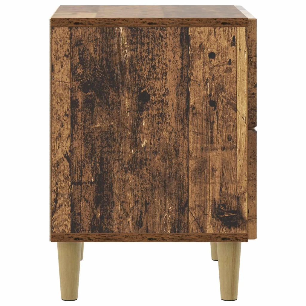 Comodino | Armadio da Notte | Mobiletto da notte con cassetto Legno antico 43 x 34,5 x 48 cm