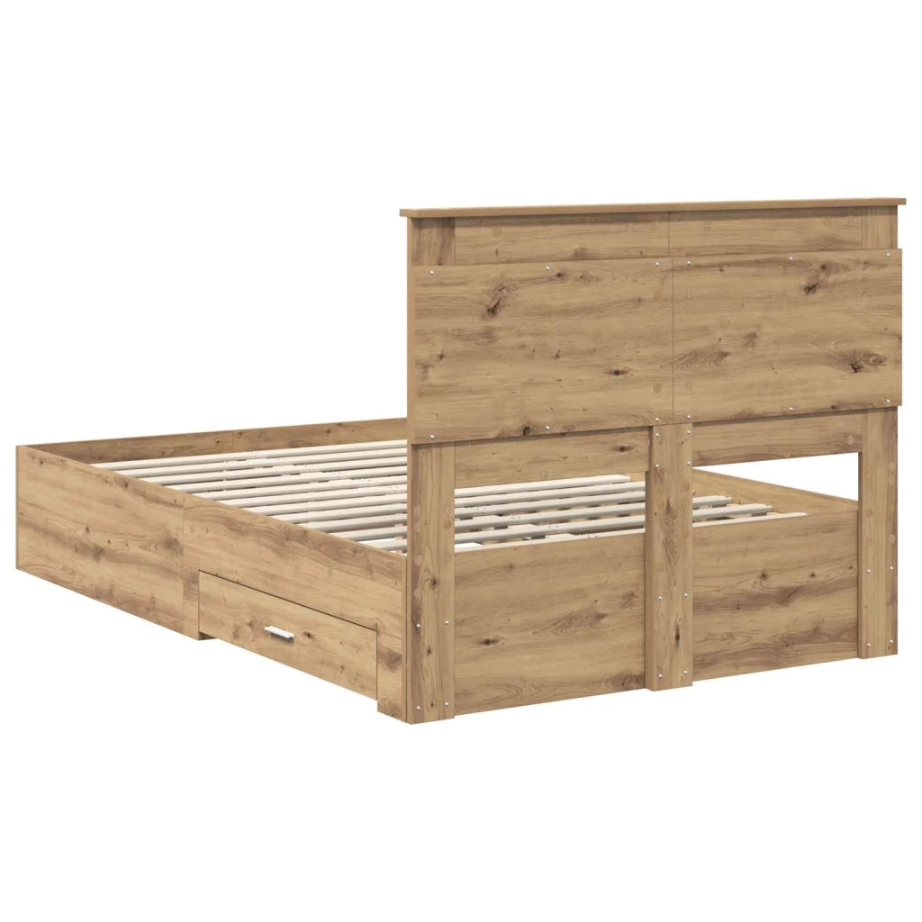 Struttura del letto con cassetto con testiera Legno multistrato 3410341