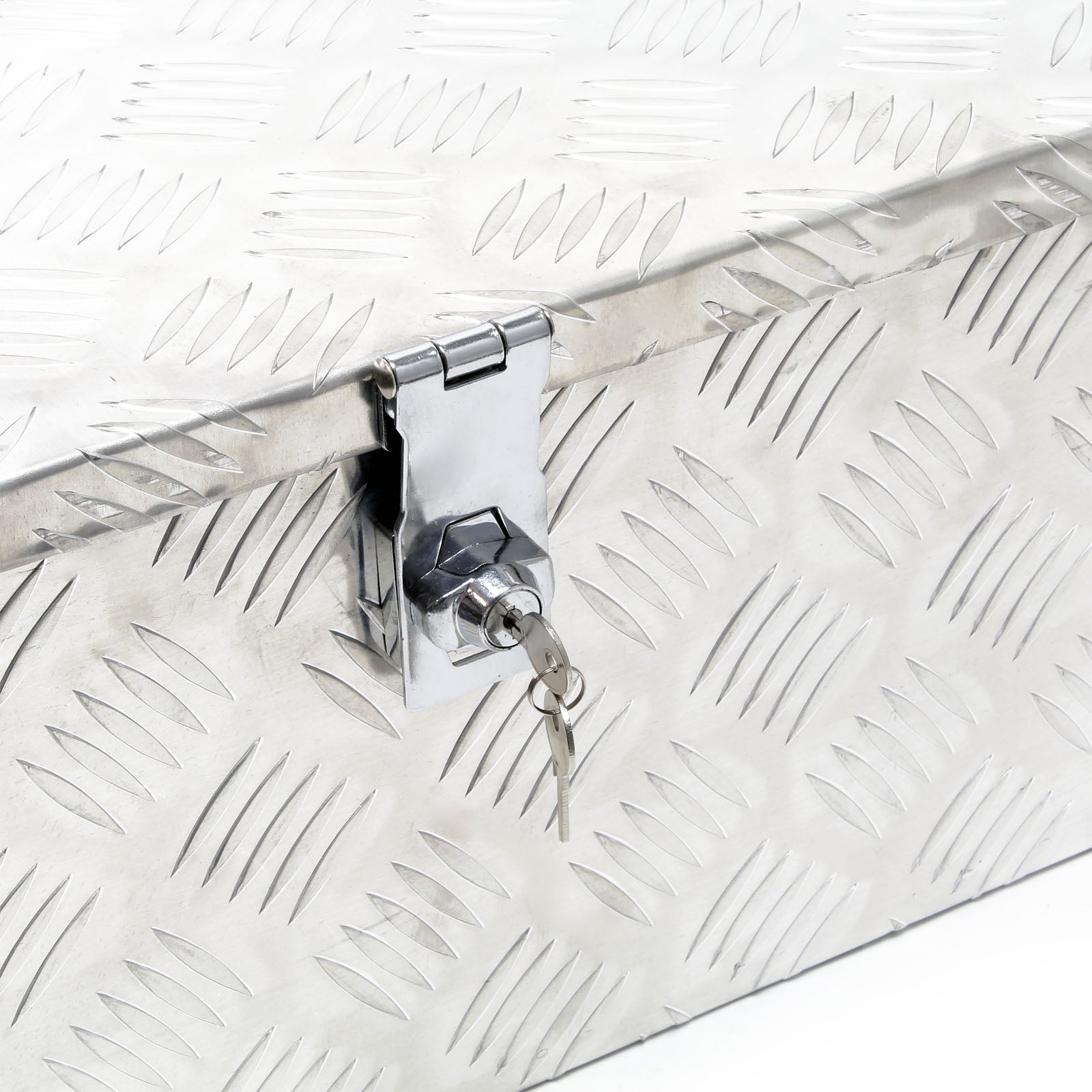 Baule in alluminio portattrezzi Cassa Box per attrezzi utensili 76x32x24,5cm