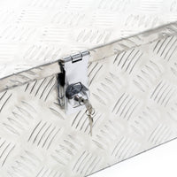 Baule in alluminio portattrezzi Cassa Box per attrezzi utensili 76x32x24,5cm