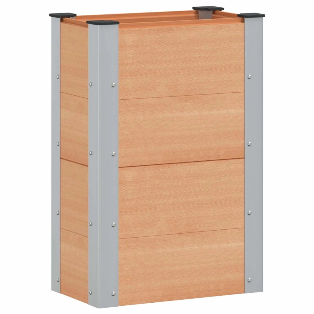 Fioriere | Cassetta per fiori | Letto rialzato da giardino Marrone 50 x 30 x 72 cm