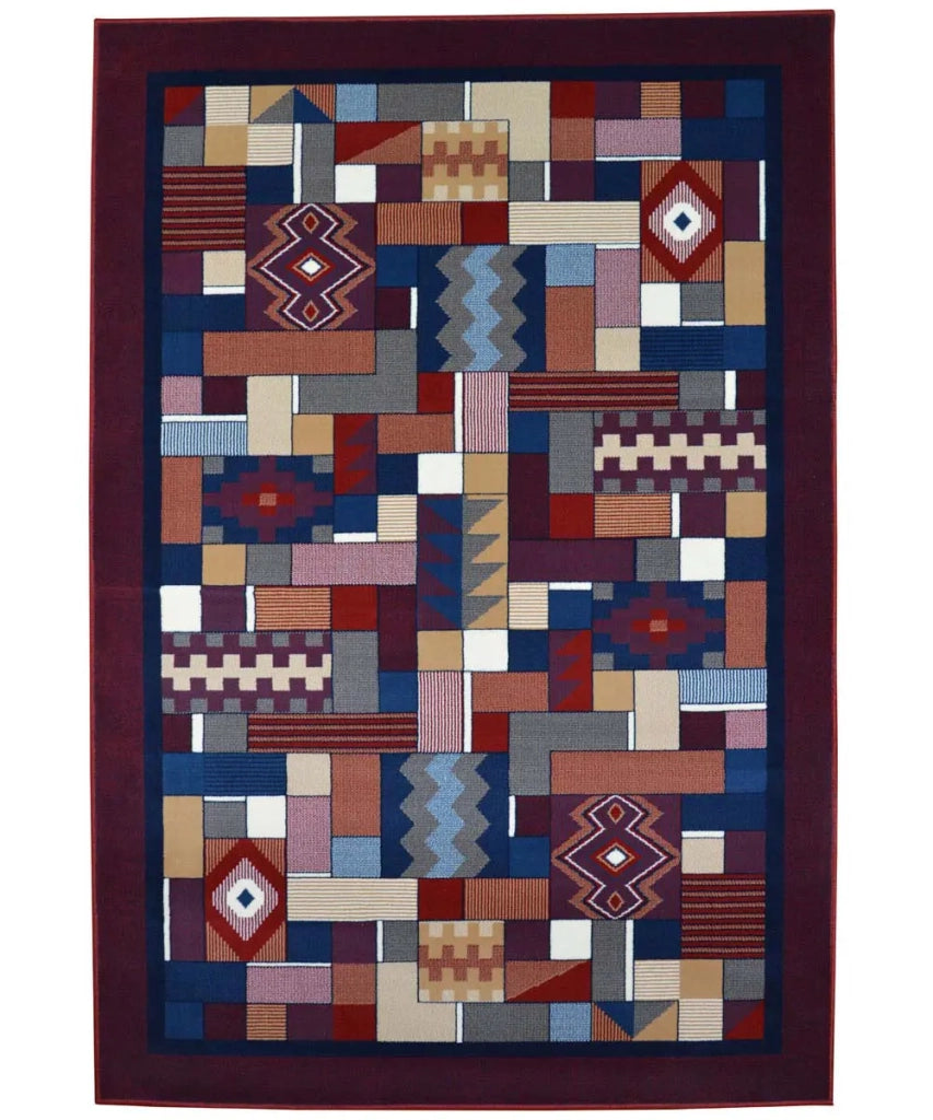 Tappeto passatoia ROYAL GAMMA 2064 ROSSO cm.100x150 arredo salotto disegno moderno geometrico arredo casa