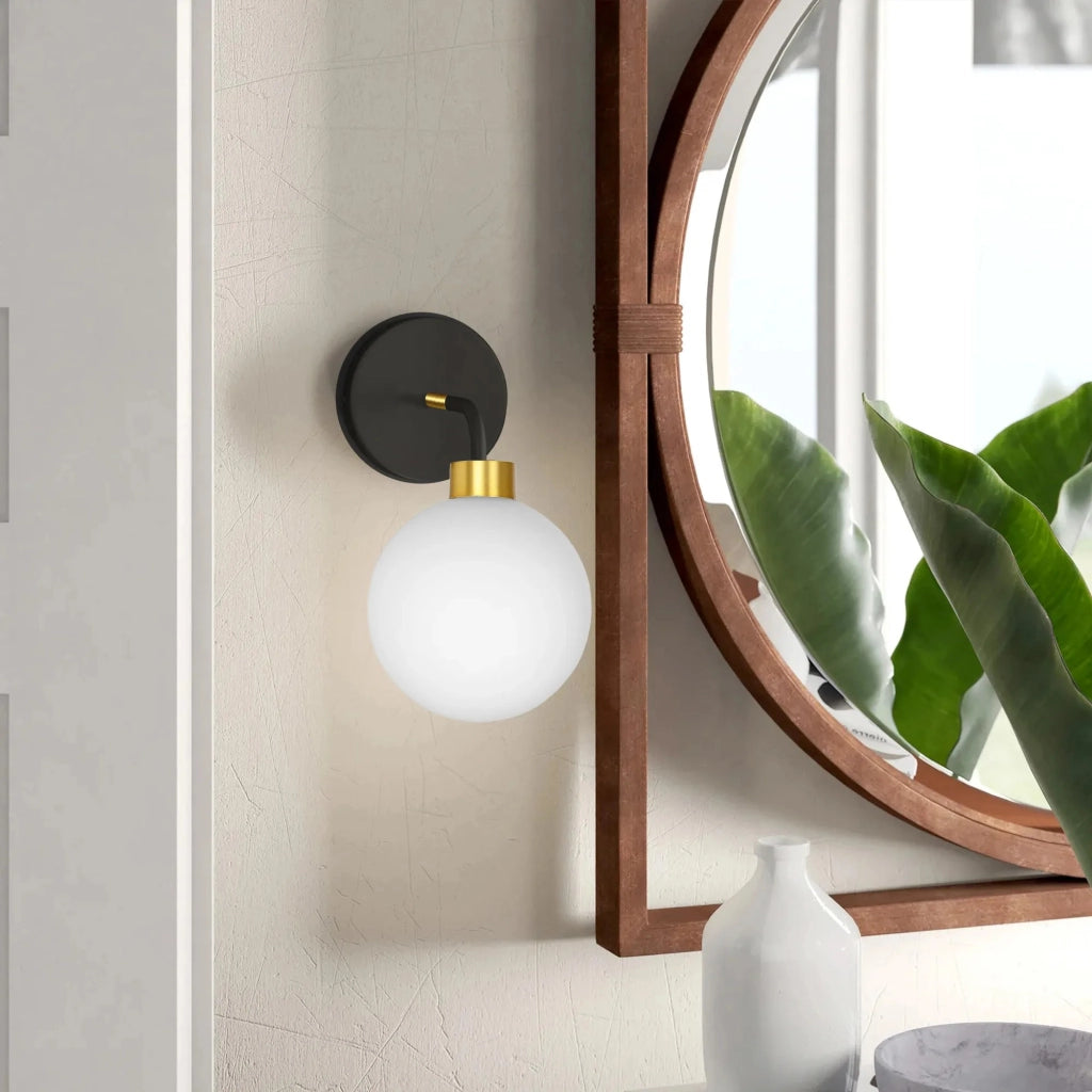Lampada Da Parete APP1301-1W Black Gold