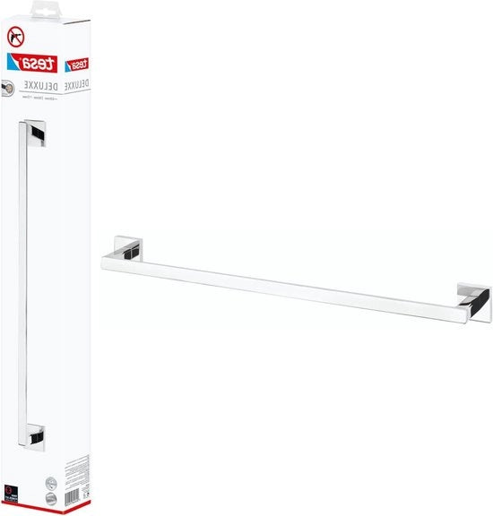 Manubrio per asciugamani autoadesivo - Design moderno - 100% in acciaio inossidabile - 73 mm x 630 mm x 50 mm
