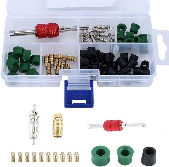 Set di Riparazione per Condizionatori d'Aria 71 Pezzi - Cuscinetti/Viti - Accessori per Condizionatori d'Aria - Modelli Universali - Utilizzo Professionale - Incluso Kit di Sostituzione - Set di Riparazione per Condizionatori d'Aria