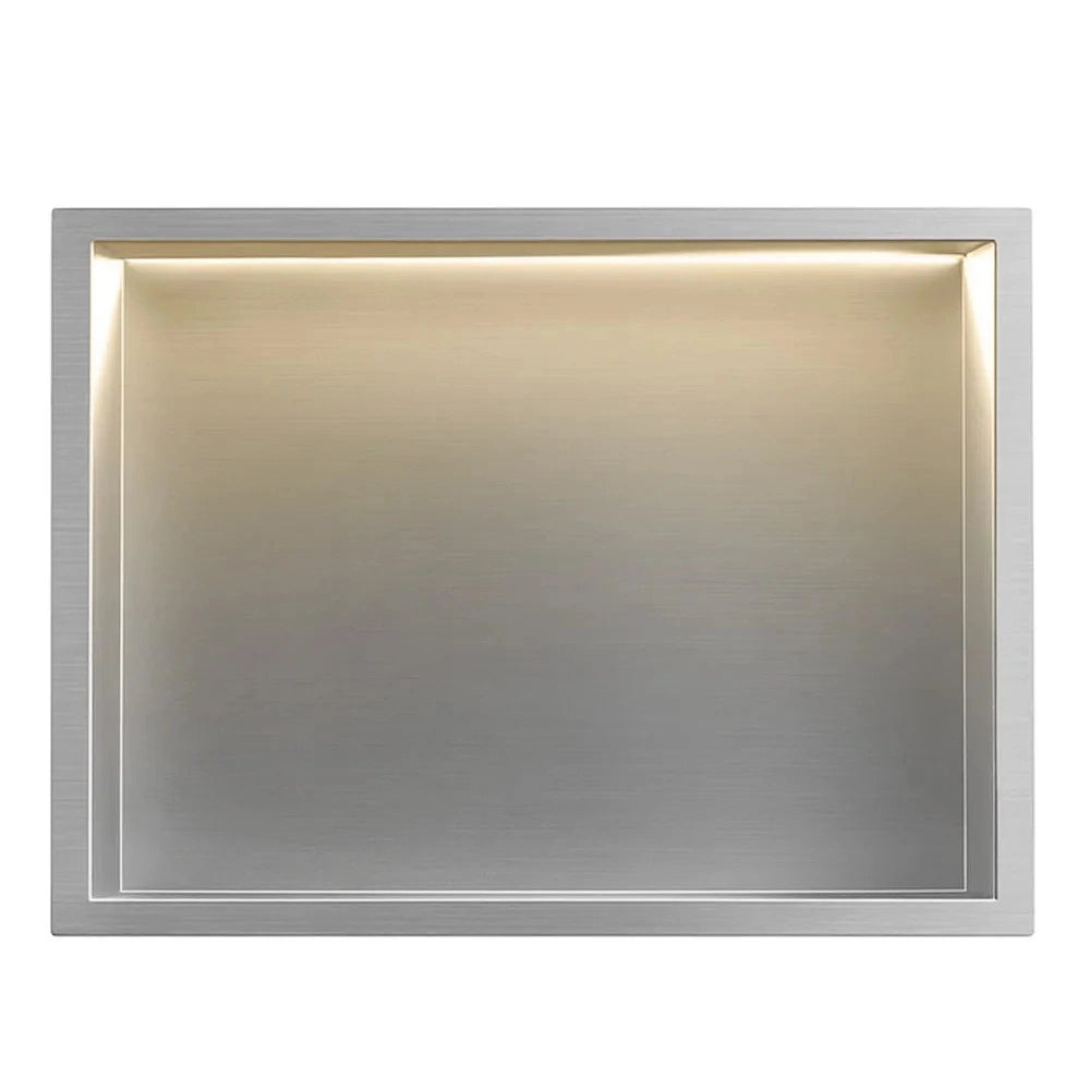 Mensola Bagno Led 30x45 Steel Brush