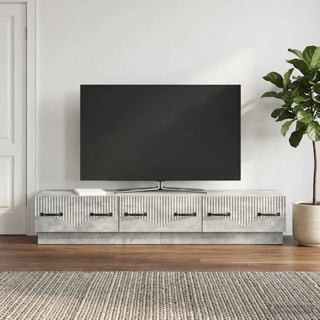 Mobile TV con cassetto Grigio Cemento 147 x 34,5 x 27 cm 895398
