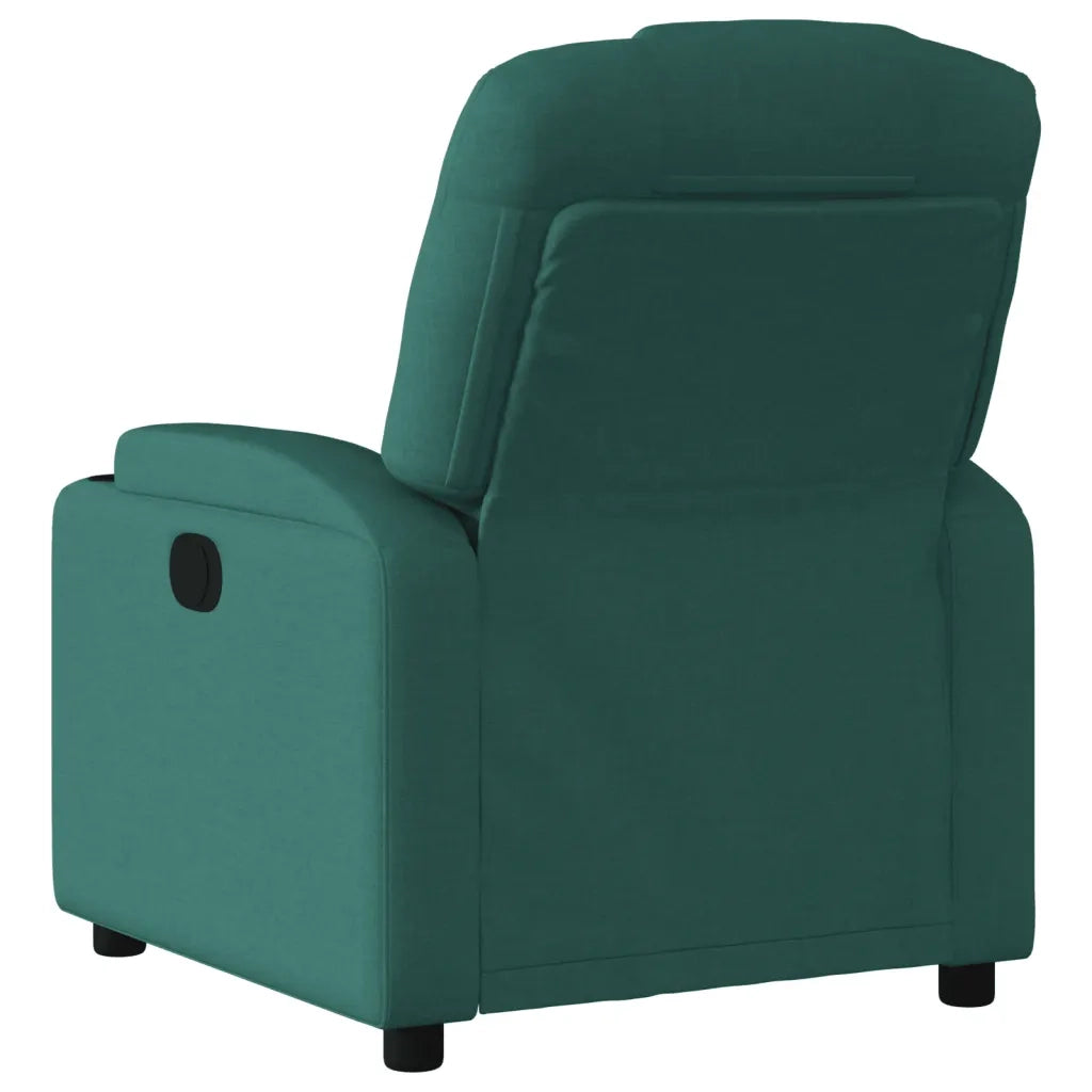 Divano Sedia-Poltrona Reclinabile in Tessuto Verde Scuro 312908