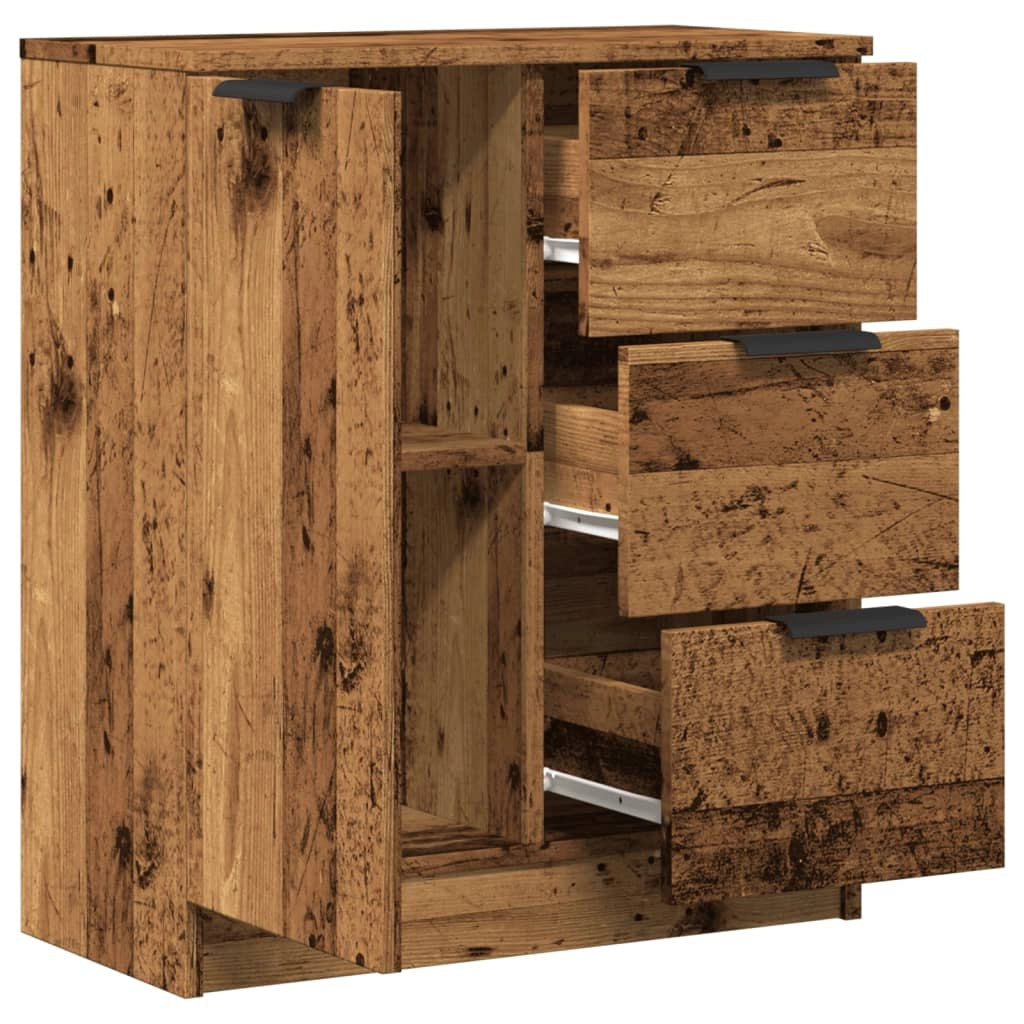 Buffet credenza cassettiera armadio mobile contenitore organizer cucina soggiorno salotto legno vecchio 60 x 30 x 70 cm legno ingegnerizzato marrone 02_0036601
