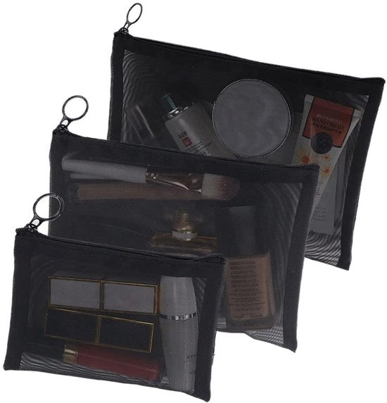 Organizzatore di Borse Portatile Leggero e Compattibile - 3 Pezzi - Ideale per Viaggi e Utilizzo Giornaliero - Adatto per Make Up e Accessori