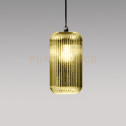 RAIKA V/G - VETRO SOFFIATO ORO SPECCHIATO CON DECORAZIONE COSTE VERTICALI D.15,3CM