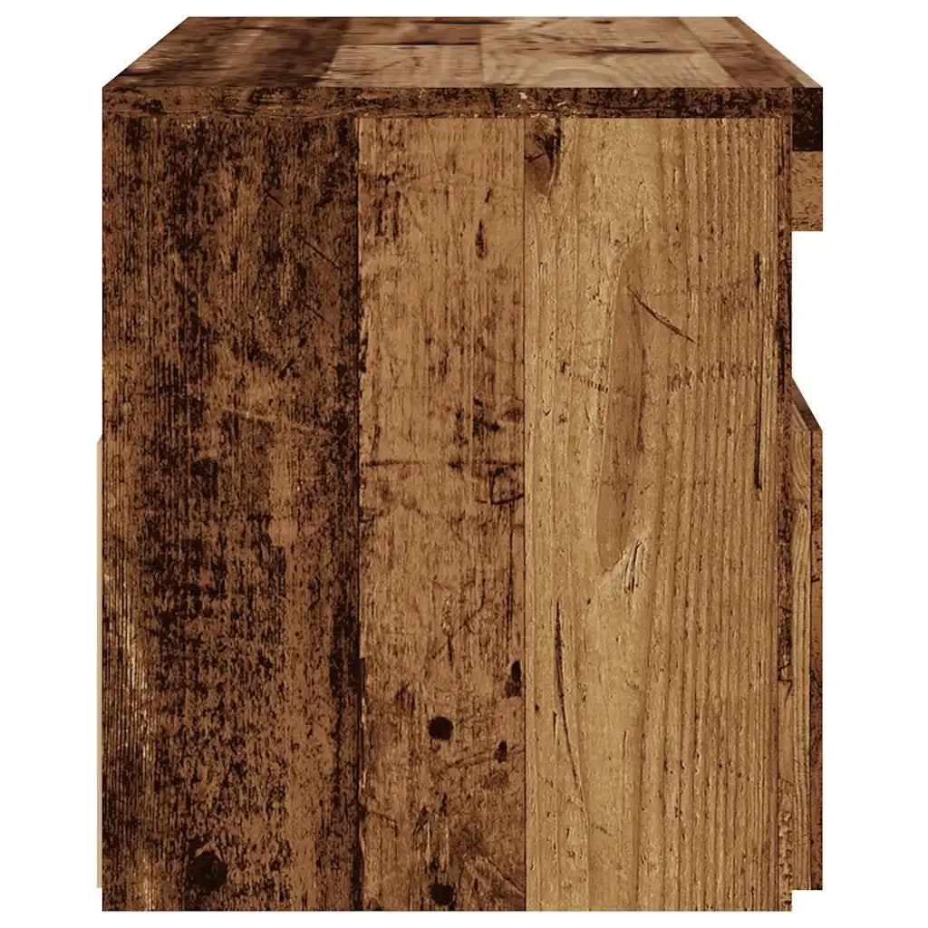 Mobili Porta TV con LED 2 pz Legno Antico in Legno Multistrato