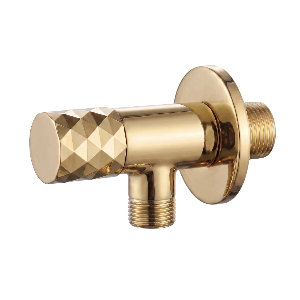 Valvola Ad Angolo Diamond 03 1/2" X 3/8" Gold