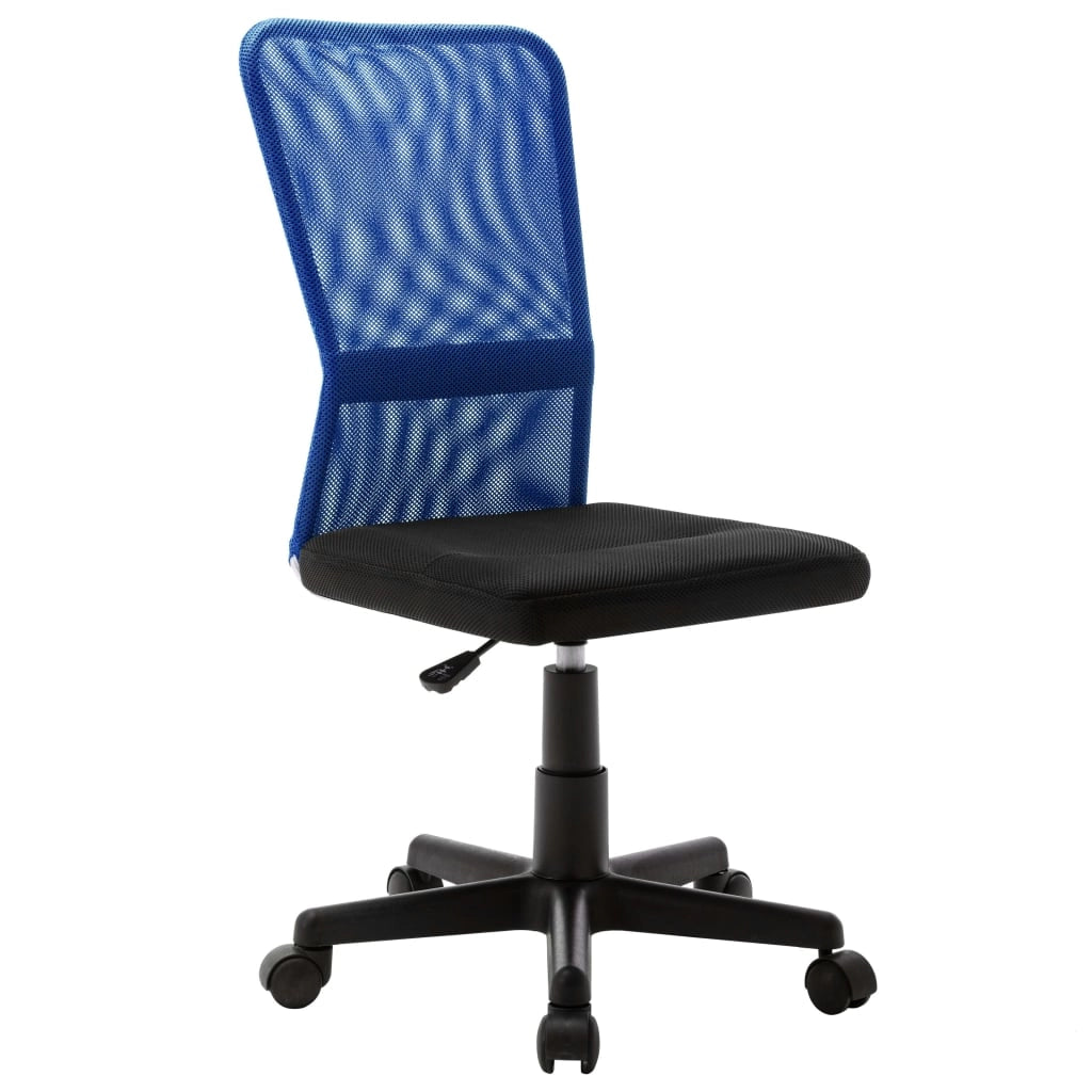 Sedia da ufficio sedia da computer sedia da studio 44 ​​x 52 x 100 cm tessuto a rete blu 02_0024037