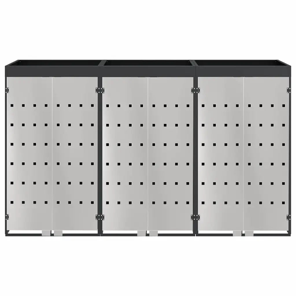 Contenitore per Rifiuti per 3 Bidoni 340 x 77.5 x 115.5 cm