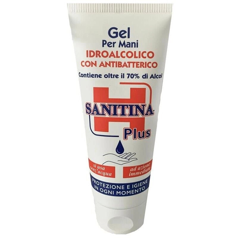 SANITINA TUBO GEL PLUS MANI IDROALCOLICO SENZA RISCIACQUO CON 70% ALCOOL 100 ML