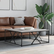 Tavolino Salotto-Tavolino da soggiorno-Tavolo Grigio Sonoma 100x100x40 cm Legno Multistrato