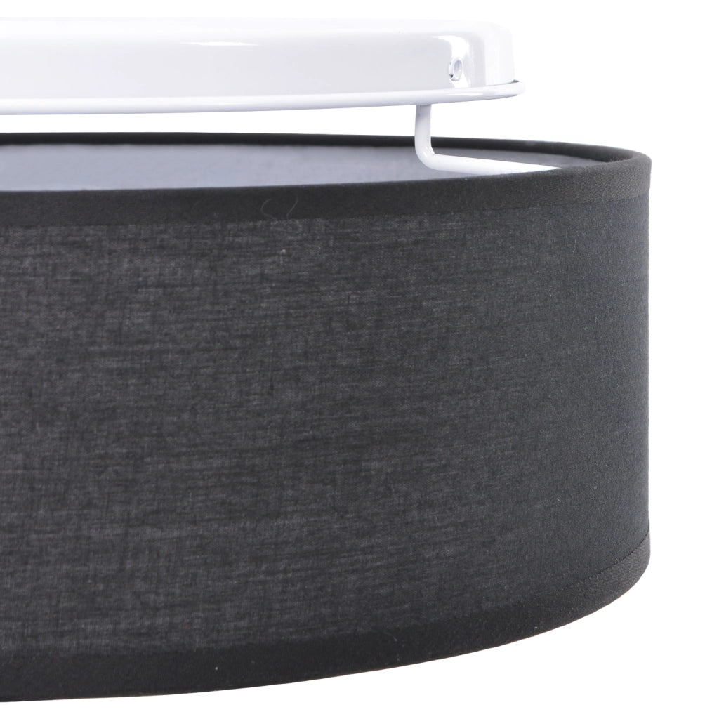 Lampade a Soffitto a Incasso Nere Ã˜ 38 cm Tessuto E27