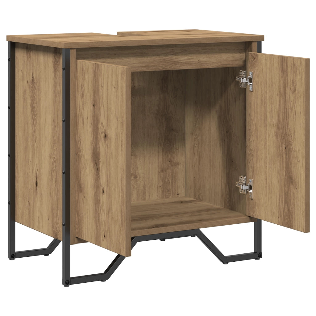 Mobile da bagno Rovere Artisan 60x35x50 cm Legno ingegnerizzato