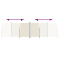 Tenda da Sole Laterale Retrattile Crema 180x600 cm cod mxl 17742