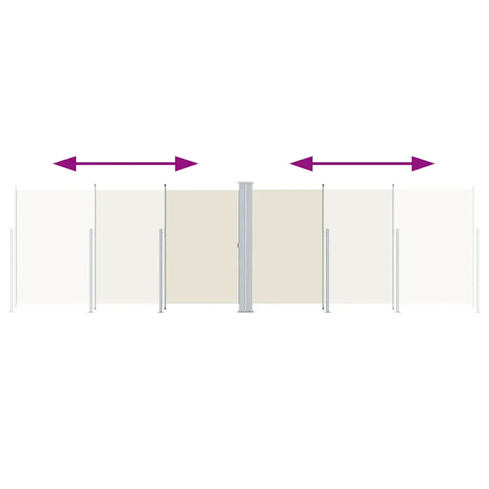 Tenda da Sole Laterale Retrattile Crema 180x600 cm cod mxl 17742