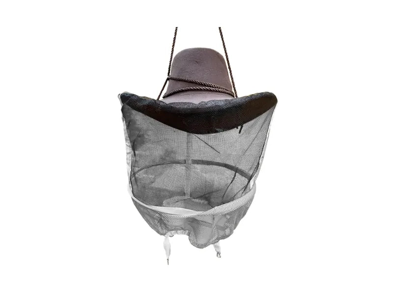Art.1037 Maschera in fibra con velo e tendivelo a cappello rigido