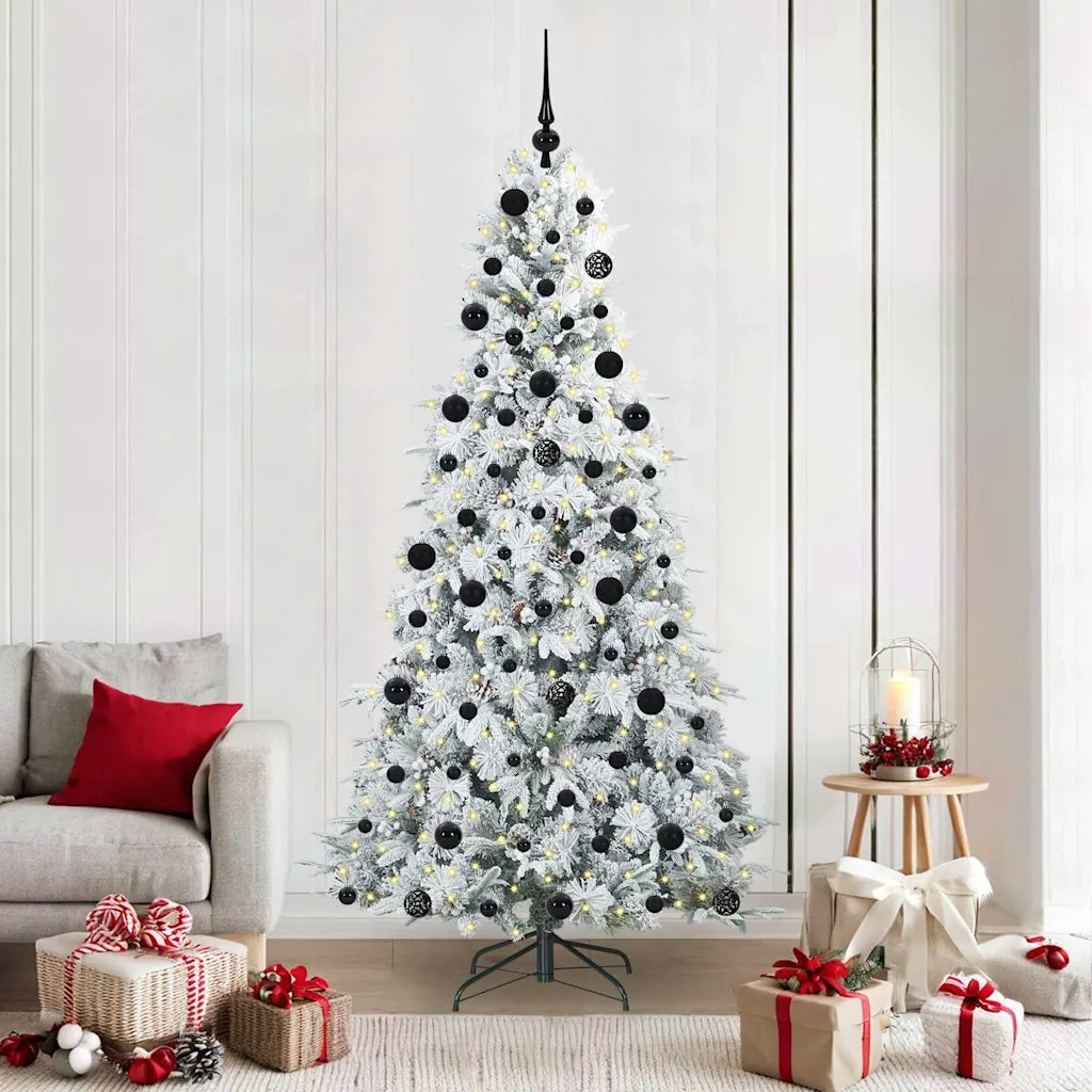 Albero di Natale Artificiale con Rami Pieghevoli Bianco 210 cm 3397498