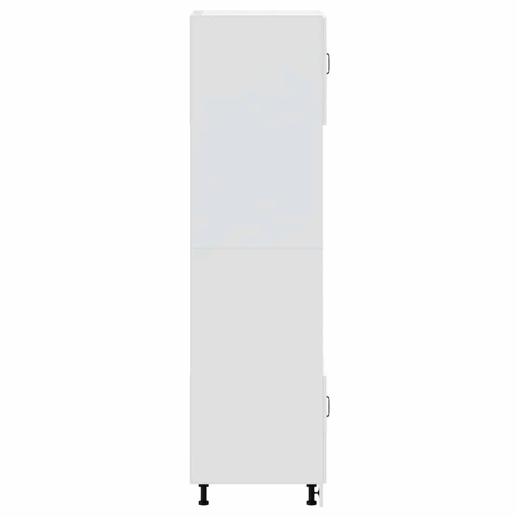 Set di 2 mobili forno classici 60 x 57 x 207 cm con piedini regolabili stile moderno legno ingegnerizzato bianco 02_0055706
