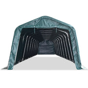 Tendone Bestiame Rimovibile PVC 550 g/m² 3,3x16 m Verde Scuro 3055651