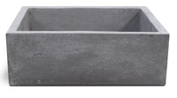 Lavello da Giardino Senza Rubinetto in Cemento Granulato di Marmo Madrid Nero Antracite