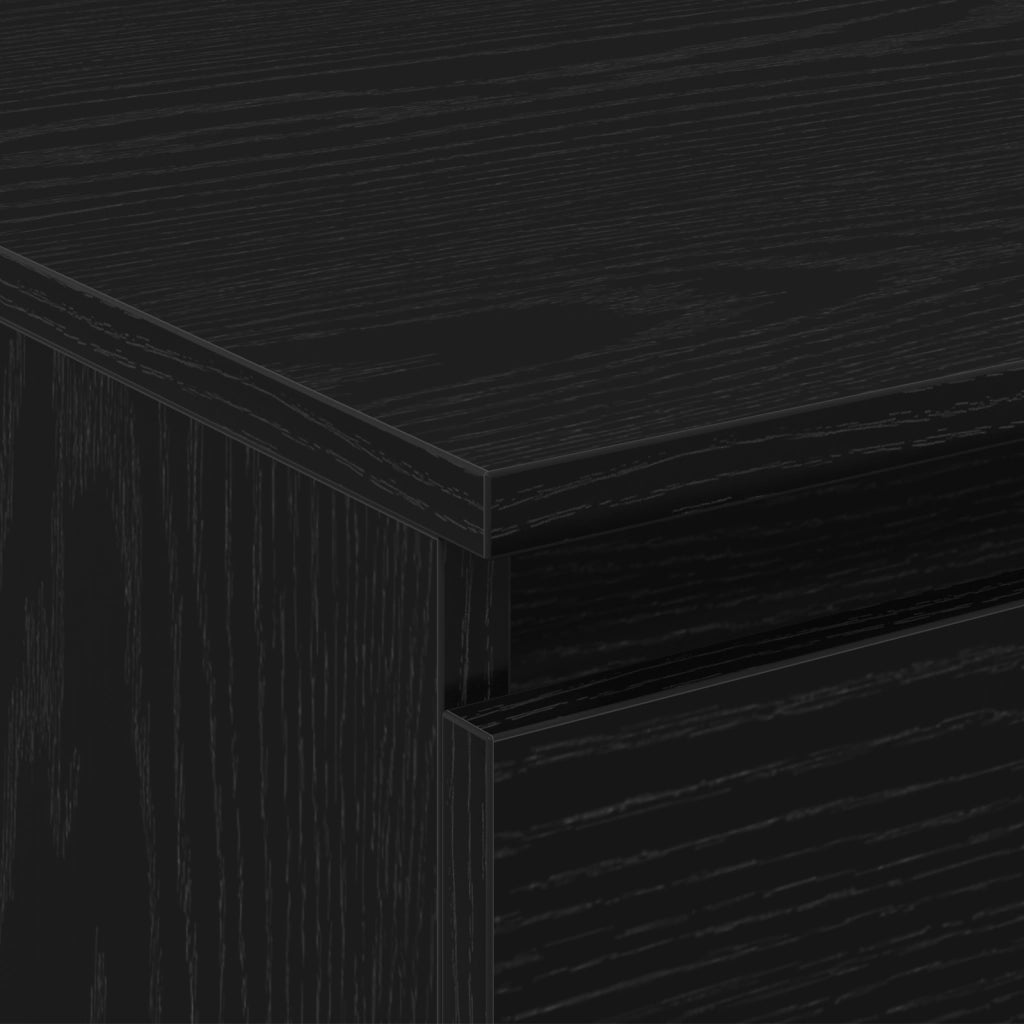 Tavolino da caffÃ¨  Nero Rovere 90x50x36,5 cm Legno ingegnerizzato