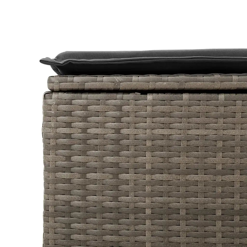 Set Divano da Giardino 9 pz con Cuscini Grigio in Polyrattan 3326531