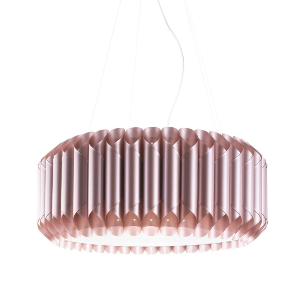 Sospensione Pink Metal in Metallo Cromato Cm. 60 x 31h