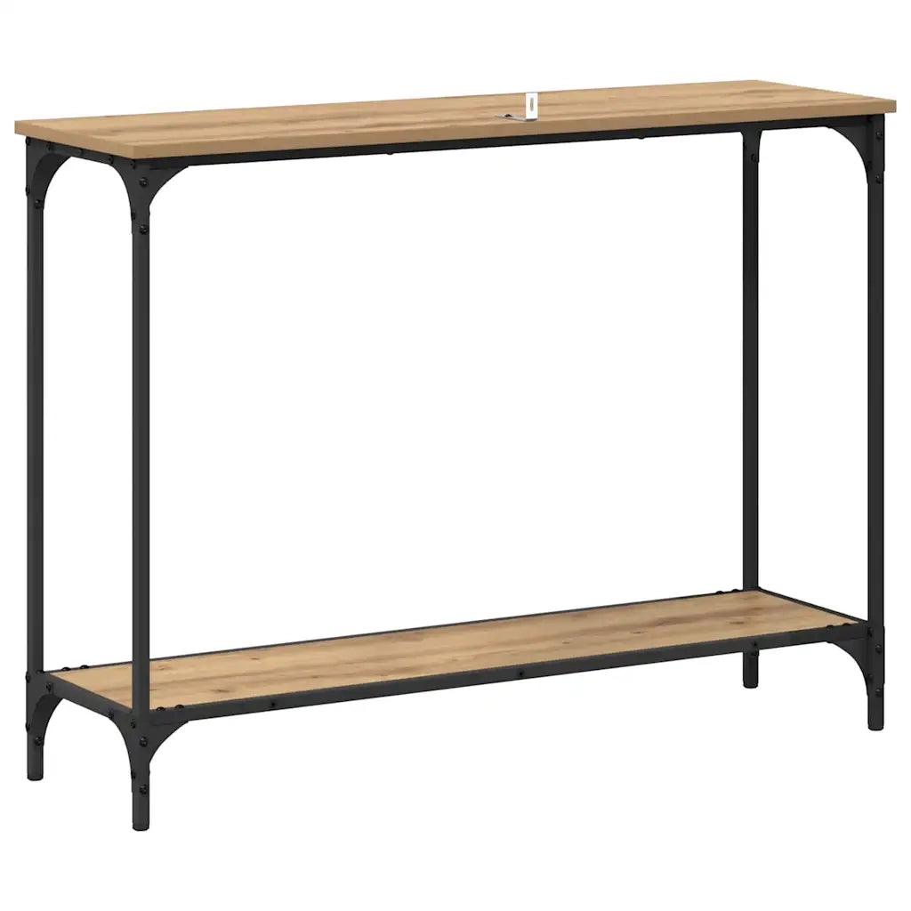 Tavolo consolle rovere artigianale 101 x 30.5 x 75 cm