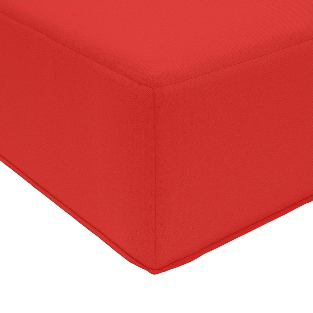 Cuscino per divano da esterno Rosso 80 x 80 x 8 cm Poliestere 900818
