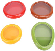 4 Contenitori di Frutta in Silicone e Saver Avocado - Scatole Riciclabili per Frigorifero