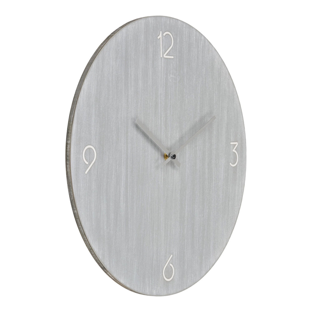 Orologio da Parete Ravenna, Grigio, MDF, 4x40x40 cm