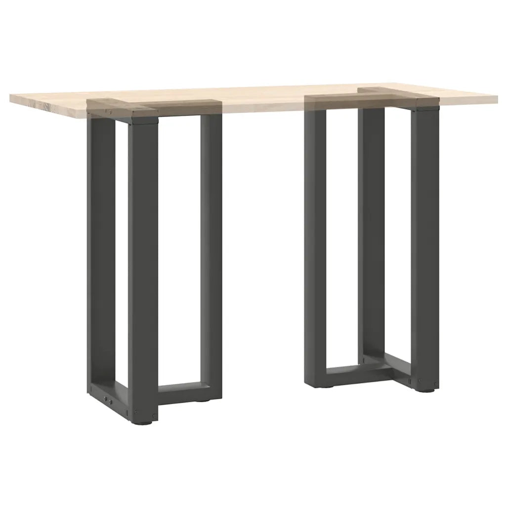 Gambe per tavolo da bar a forma di T 2 pz Antracite 40x35x(90-91) cm Acciaio