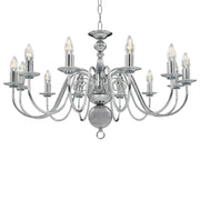 Lampadario Argento 12 Lampadine Attacco E14 CFW9099937