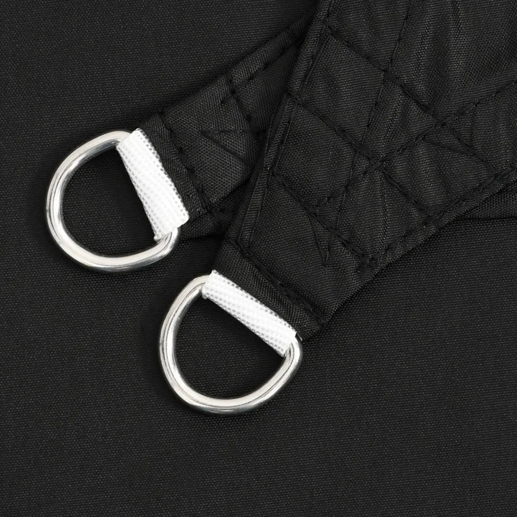 Parasole a Vela Oxford Triangolare 5x5x6 m Nero 135788