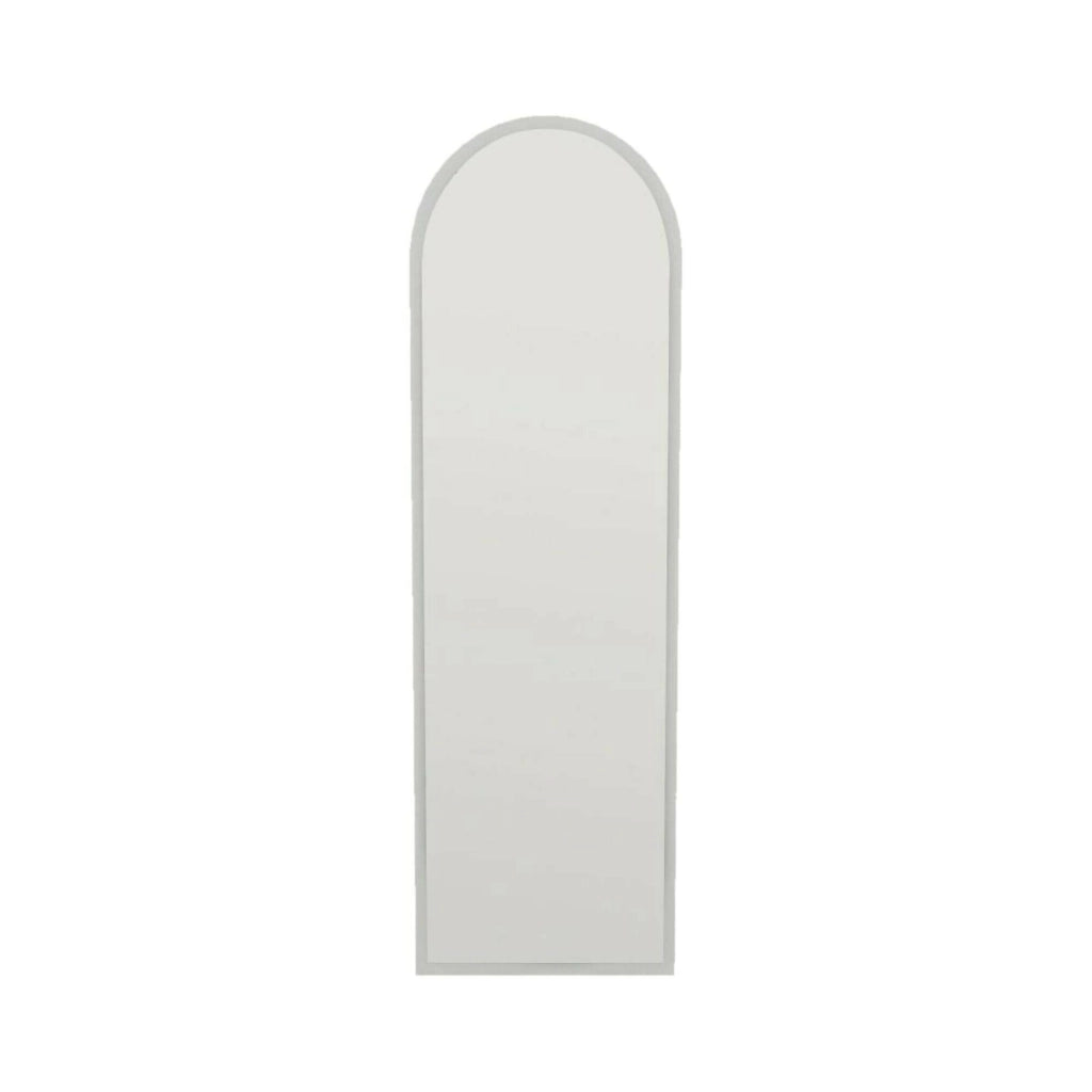 Specchio Artus, Specchiera, Articolo d'arredo a muro, Decorazione con specchio, 50x2h160 cm, Bianco