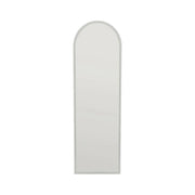 Specchio Artus, Specchiera, Articolo d'arredo a muro, Decorazione con specchio, 50x2h160 cm, Bianco