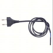 CAVO ALIMENTAZIONE SPINA 230V 2X0.75MM 1 MT CAVI LIBERI NERO
