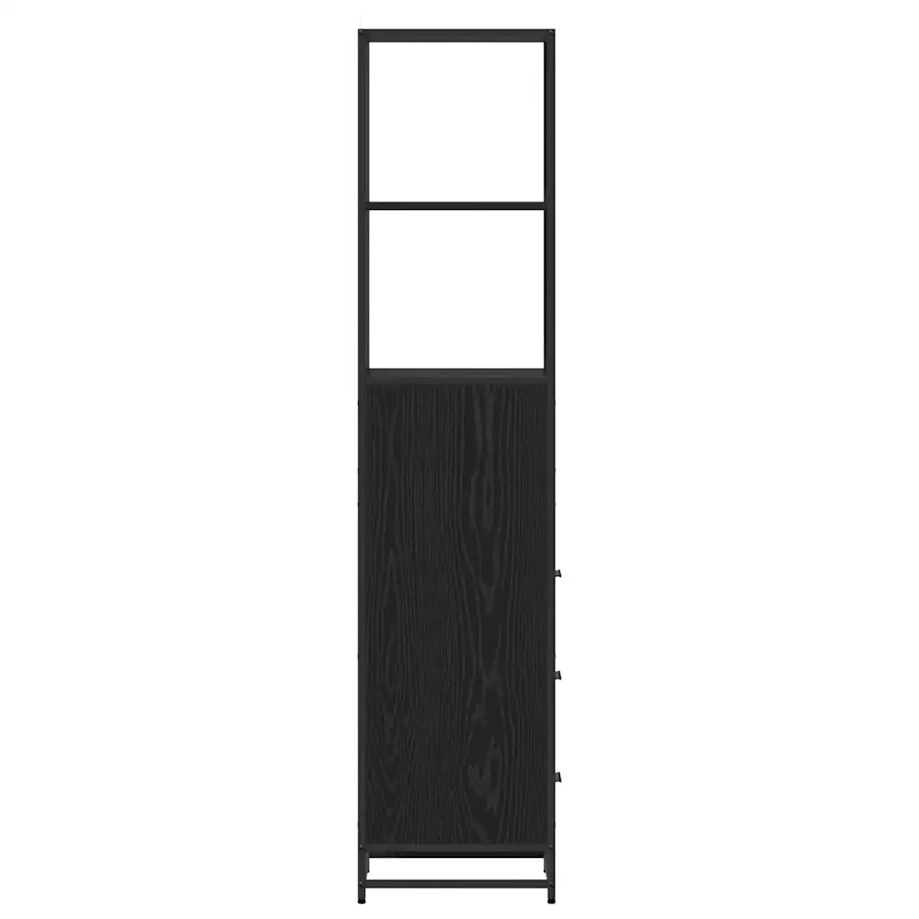 Set di mobili per il bagno Rovere Nero 35 x 37,5 x 166 cm
