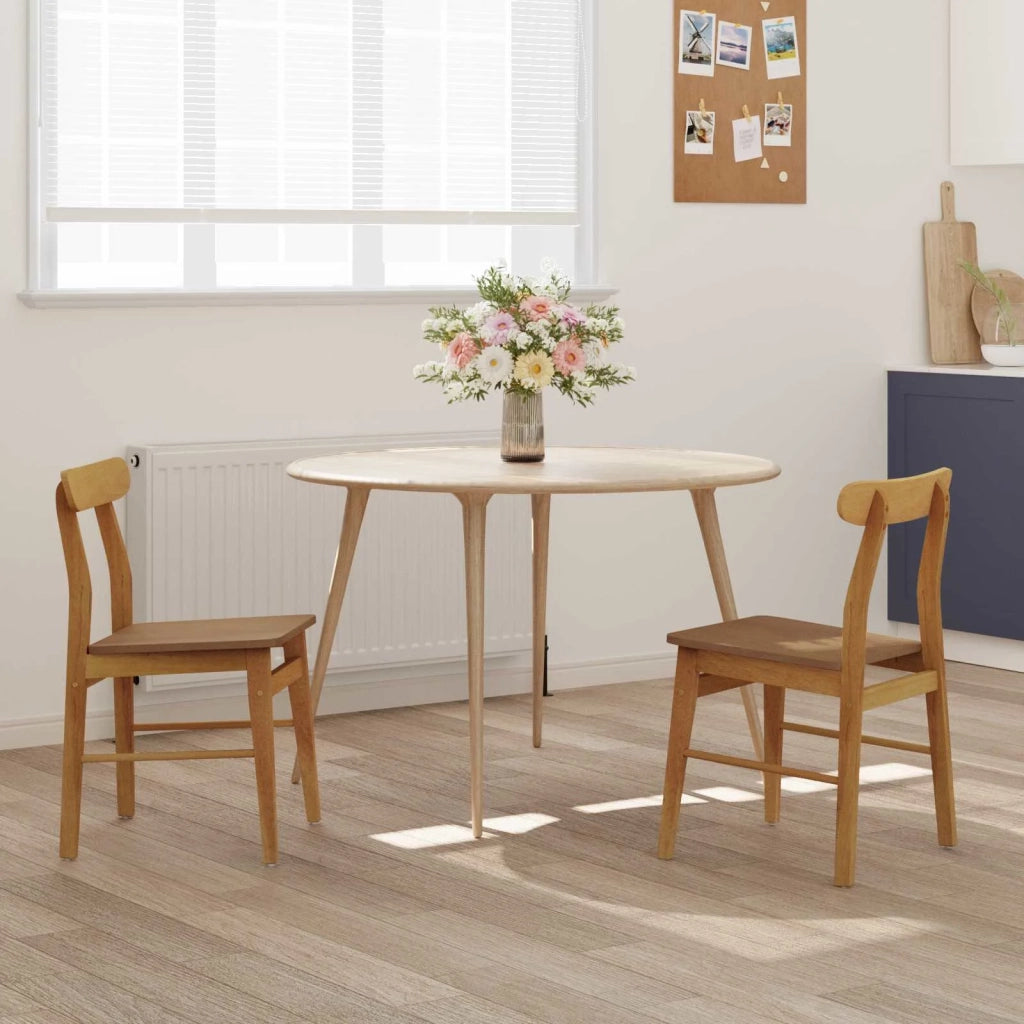 Sedia da pranzo 2 pcs Naturale 43 x 44,5 x 77 cm 42020486