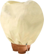 Copertura invernale XL 180 x 120 cm - Protezione per piante dal freddo - Materiale robusto - Corda di tiraggio - Protezione contro il tempo e il vento