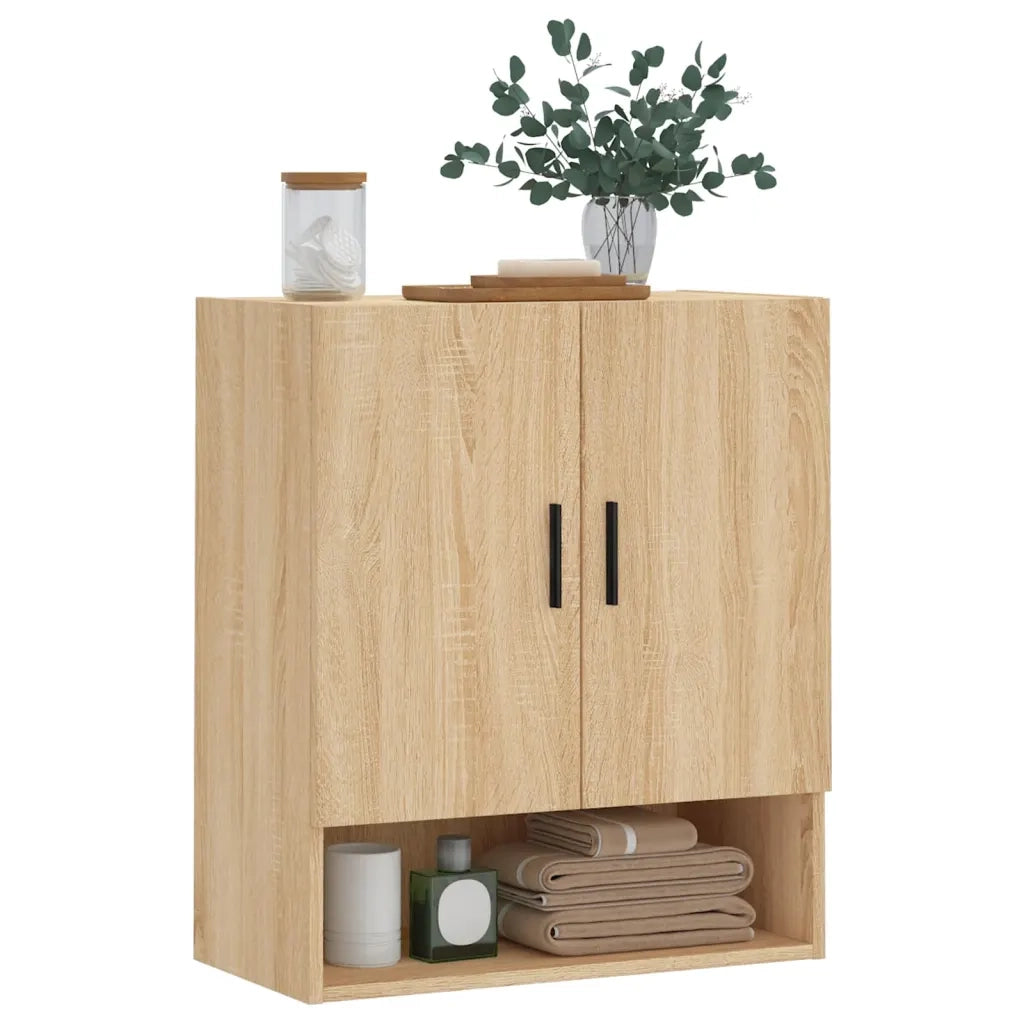 Armadietto a Muro | Mobile a Parete Rovere Sonoma 60x31x70 cm Legno Multistrato