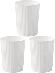 Set di Raccolta Rifiuti - Contenitori per Rifiuti per Cucina e Bagno - 3 Pezzi - Bianco