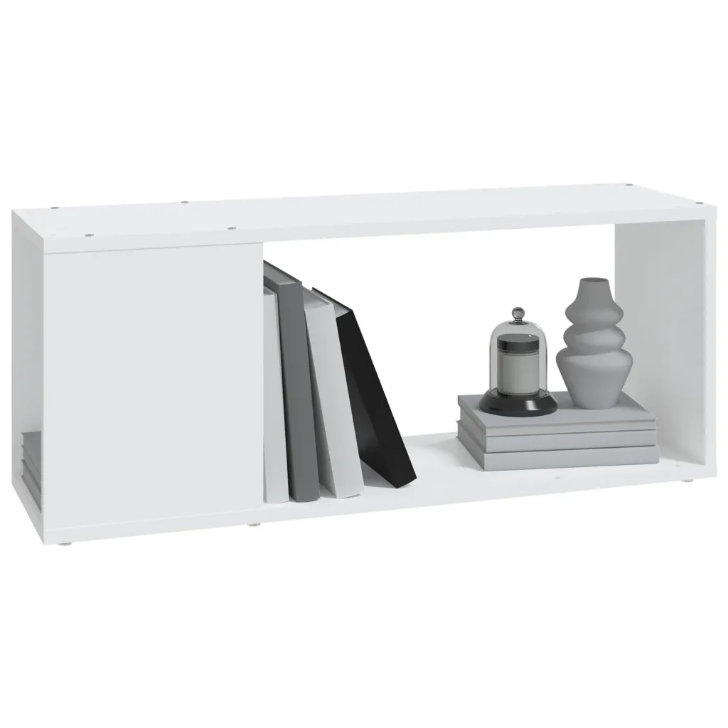 Mobile Porta TV Bianco 80x24x32 cm in Legno Multistrato 809107